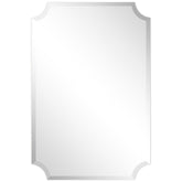 Design Ovation Reign Frameless Rectangle Scalloped Beveled Mirror